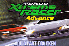 Tokyo Xtreme Racer Advance title screen for GameBoy Advance